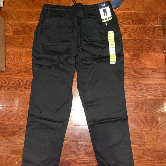 Gap Pull-On Draw string Pants Black Men’s Size MED NWT - Picture 2 of 11
